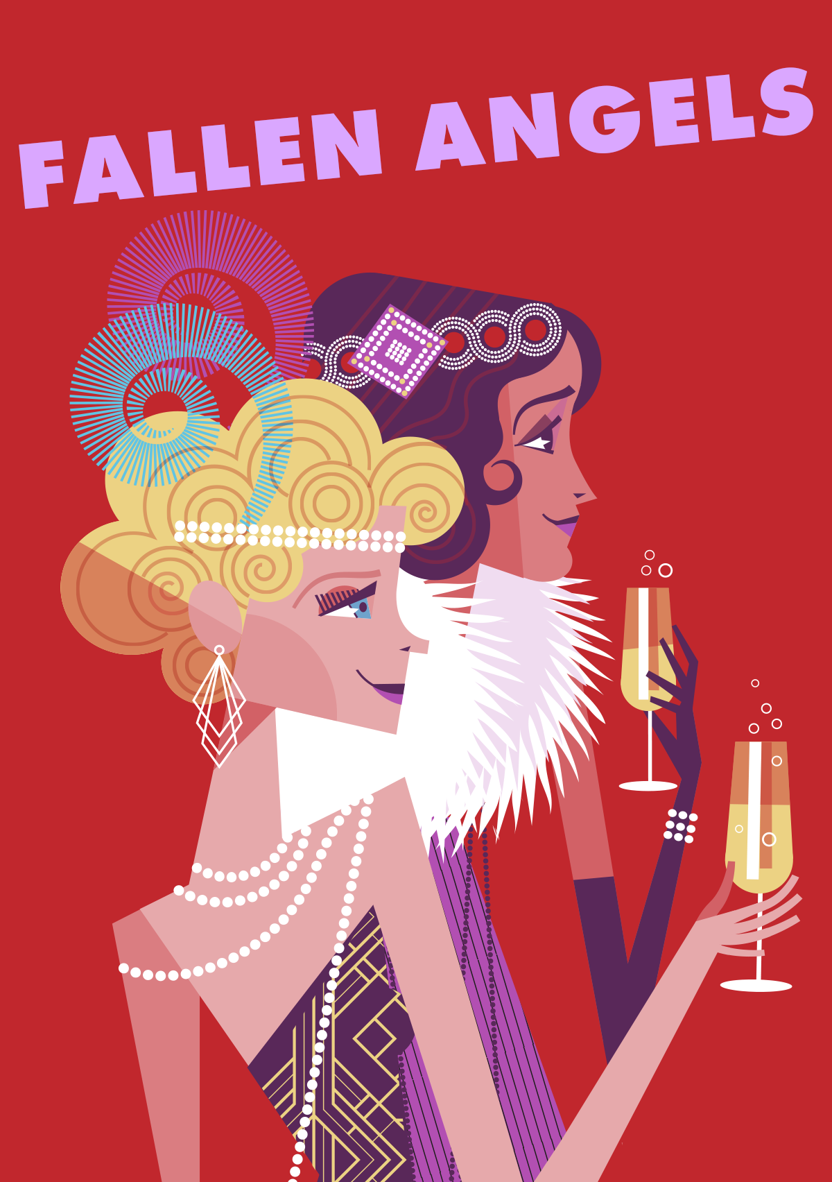 Fallen Angels poster art used as a design reference.